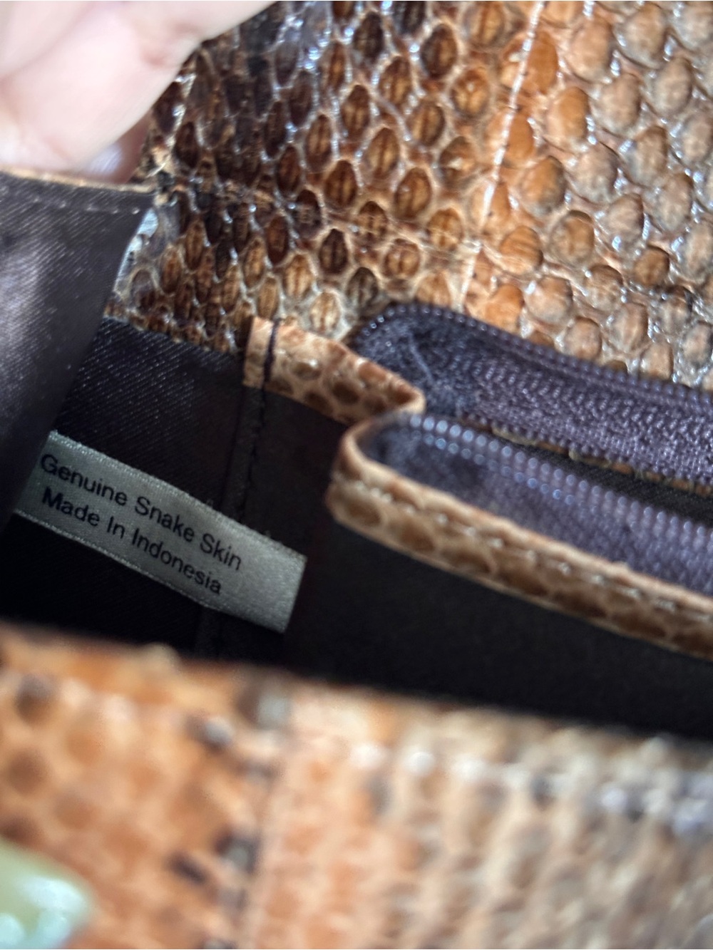 Vintage Snakeskin Purse - Picture 6 of 8